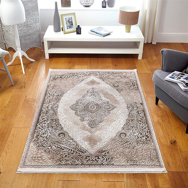 Koberec Kusový Astana 102IA Beige 80 × 300 cm ...