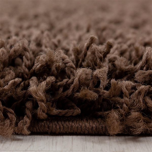 Koberec Kusový Dream Shaggy 4000 brown 65 × 130 cm ...