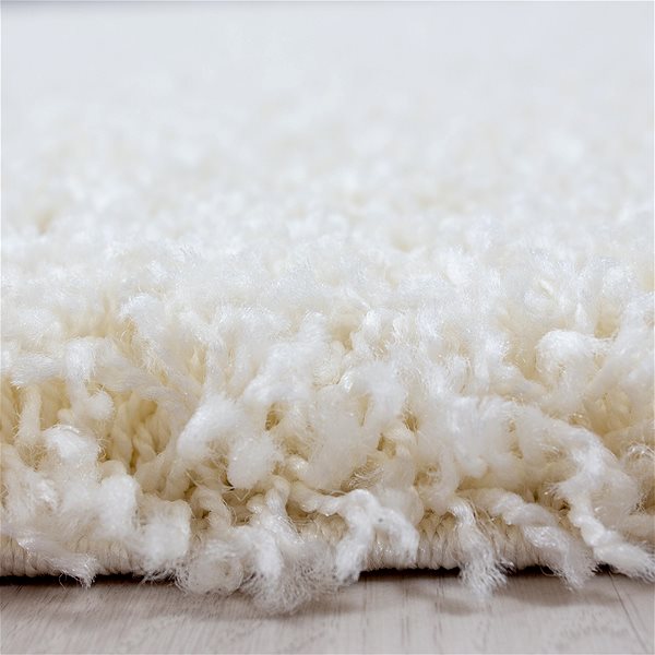 Koberec Kusový Dream Shaggy 4000 Cream kruh 80 × 80 cm kruh ...