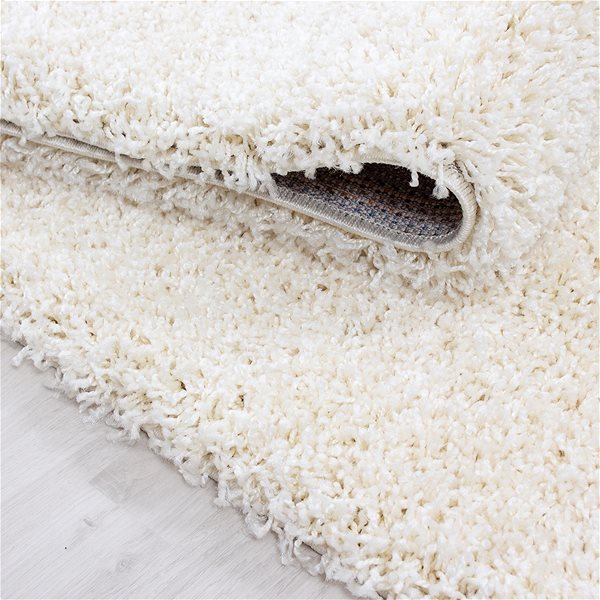 Koberec Kusový Dream Shaggy 4000 Cream kruh 80 × 80 cm kruh ...