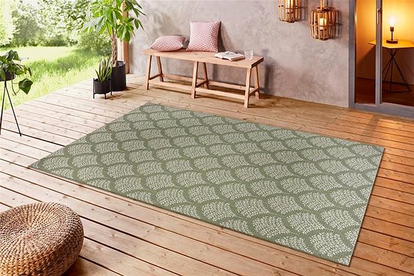 Koberec Kusový Flatweave 104868 Green/Cream 80×150 cm ...