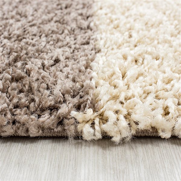 Kusový Life Shaggy 1501 mocca 80×250 cm runner rug.