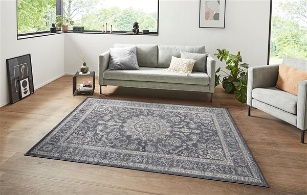 Koberec Kusový MujOriginal 104221 Anthracite/Silver 160×230 cm ...