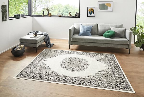 Koberec Kusový Môj originál 104233 Cream/Black 160×230 cm ...