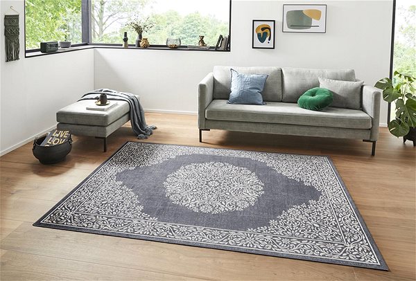 Koberec Kusový MujOriginal 104234 Anthracite/Silver 160×230 cm ...