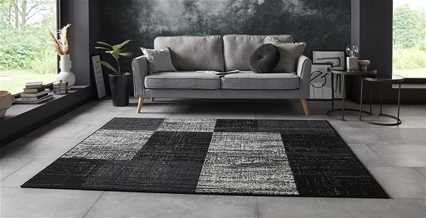 Koberec Kusový MujOriginal 104312 Black 80 × 250 cm ...