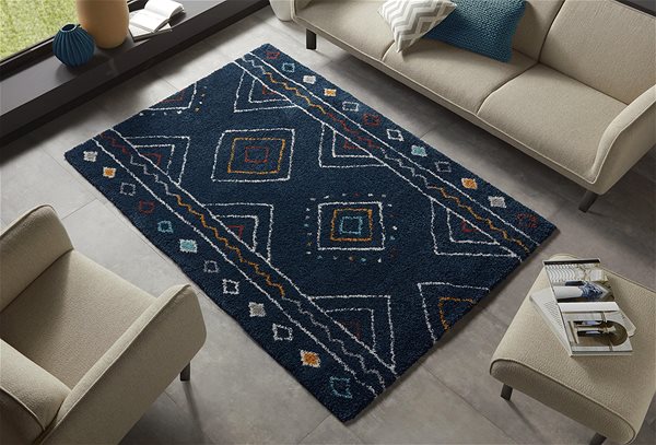 Koberec Kusový Nomadic 104896 Blue 160 × 230 cm ...