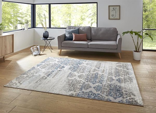 Koberec Kusový Opulence 104727 Silver-dark-blue 80×150 cm ...
