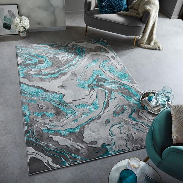 Koberec Kusový koberec Eris Marbled Emerald 120×170 cm ...