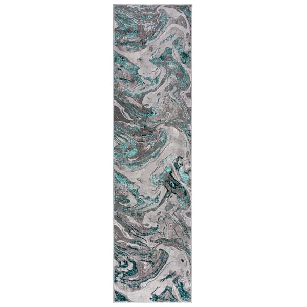 Koberec Kusový koberec Eris Marbled Emerald 80×300 cm ...