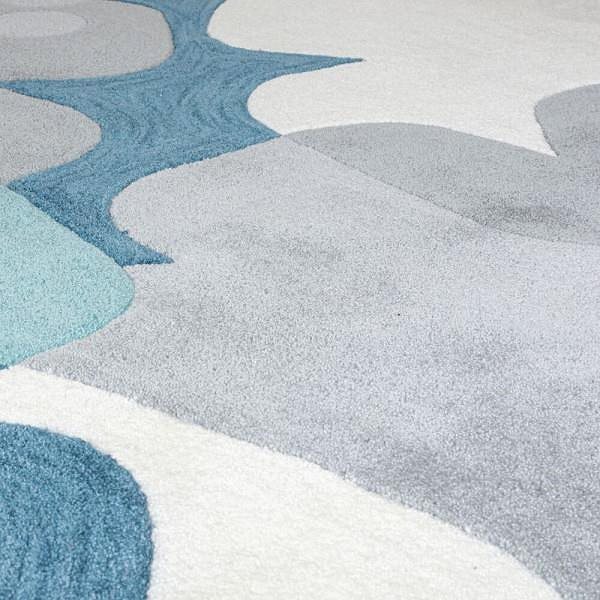 Koberec Kusový koberec Zest Retro Floral Blue 160 × 230 cm ...