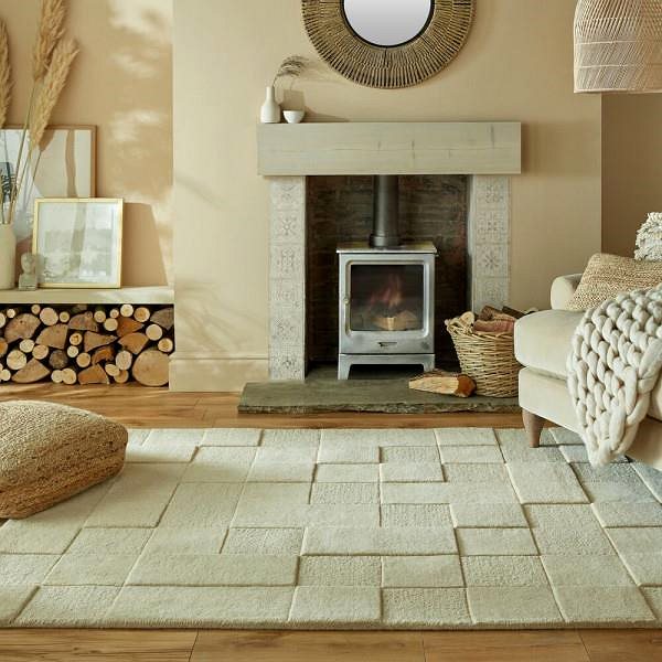 Koberec Kusový koberec Moderno Checkerboard Natural 120 × 170 cm ...