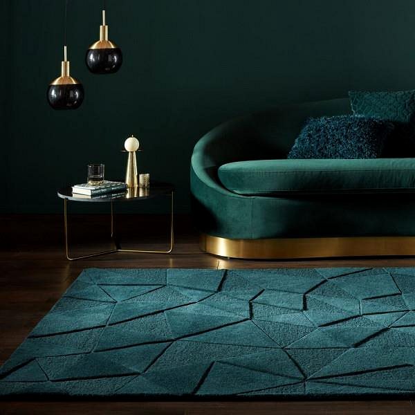 Koberec Kusový koberec Moderno Shard Teal 120 × 170 cm ...