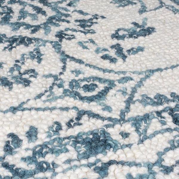 Koberec Kusový koberec Wool Loop Yasmin Ivory/Blue 200 × 290 cm ...