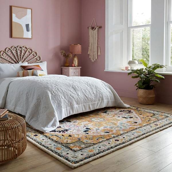 Koberec Kusový koberec Wool Loop Dahlia Yellow/Multi 120 × 170 cm ...