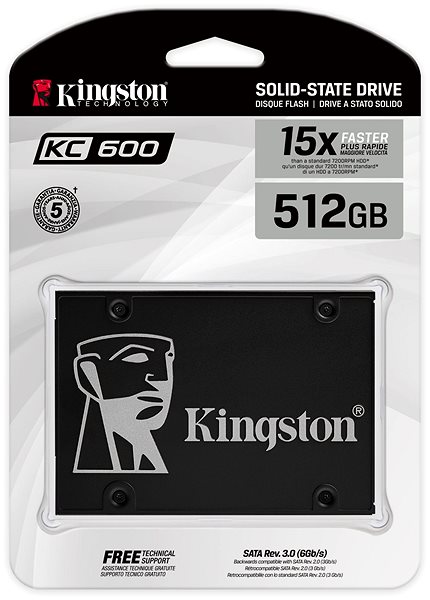 SSD Kingston SKC600 512GB Packaging/box
