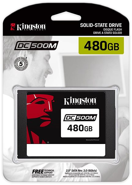 SSD disk Kingston DC500M 480GB Screen