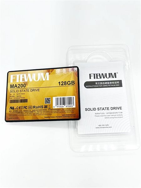 SSD meghajtó FTEWUM SSD 128GB 2.5 Képernyő