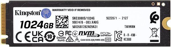 SSD Kingston KC3000 NVMe 1TB Back page