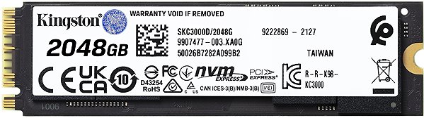 SSD Kingston KC3000 2TB Back page