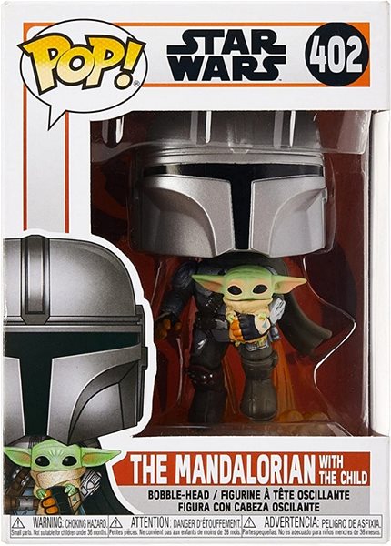 Figure Funko POP! Star Wars The Mandalorian Mando Flying with Jet Pack 402 ...