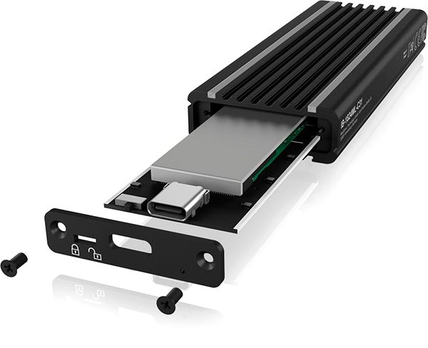 Externes Festplattengehäuse ICY BOX IB-1824ML-C31 USB-Typ-C-Gehäuse für M.2 NVMe SSD - RGB Mermale/Technologie