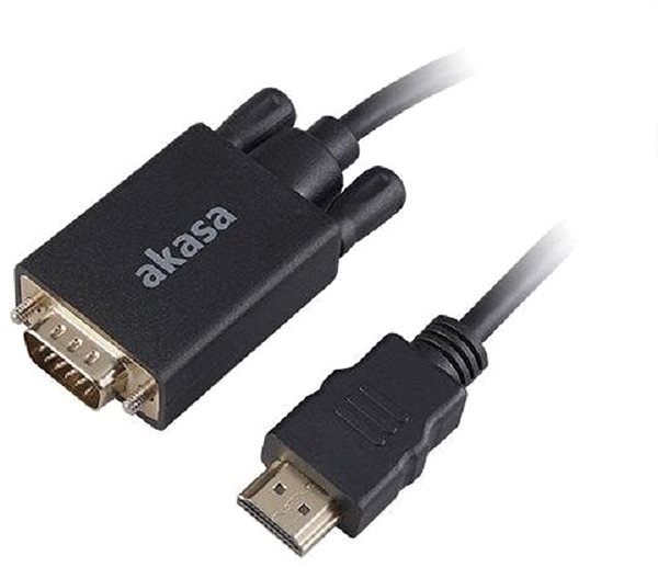 Video Cable AKASA HDMI to D-sub 2 m / AK-CBHD26-20BK Connectivity (ports)