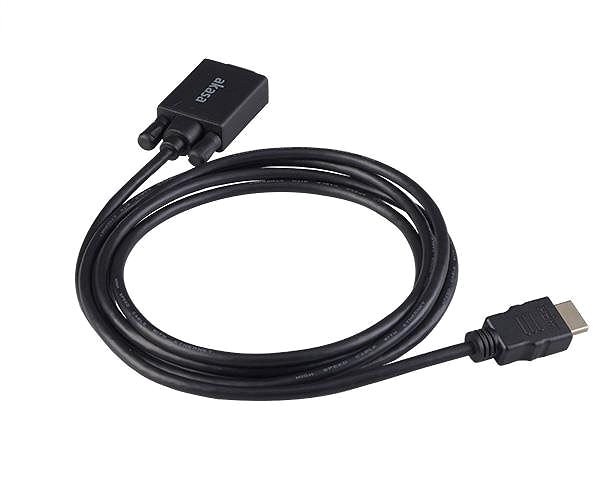 Video Cable AKASA HDMI to D-sub 2 m / AK-CBHD26-20BK Lateral view