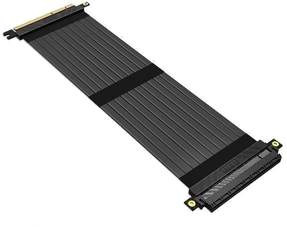 Data Cable AKASA RISER BLACK X3 PCIe 3.0 30cm Lateral view