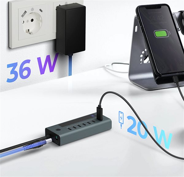 USB Hub ICY BOX IB-HUB1457-C31 7x USB-C ...