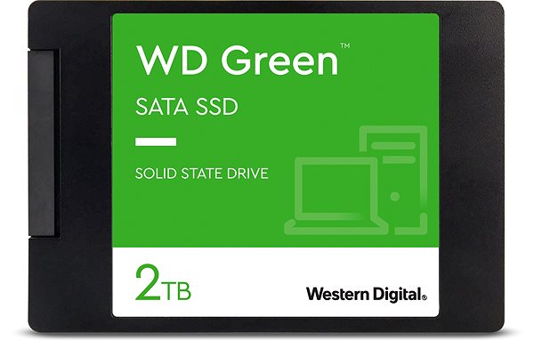 SSD disk WD Green SSD 2TB Screen