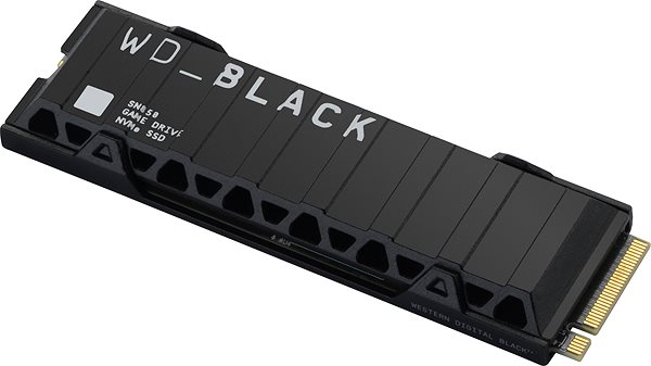 SSD WD Black SN850 2TB Heatsink Lateral view