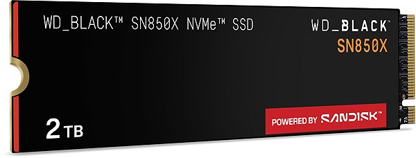 SSD WD_BLACK™ SN850X NVMe™ SSD POWERED BY SANDISK 2 TB ...