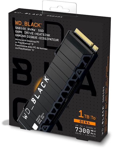 SSD disk WD BLACK SN850X NVMe 1 TB Heatsink ...