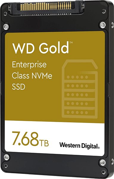 SSD disk WD Gold SSD 7.68TB Screen