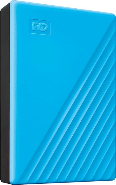 External Hard Drive WD My Passport 2TB, blue Lateral view