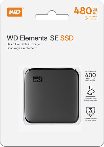 External Hard Drive WD Elements SE SSD 480GB ...