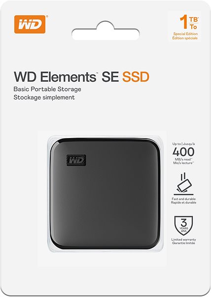 Externý disk WD Elements SE SSD 1 TB Obal/škatuľka