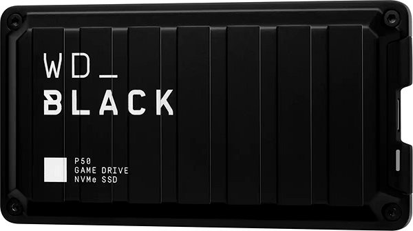 Externe Festplatte WD BLACK P50 SSD Game Drive 500GB Seitlicher Anblick