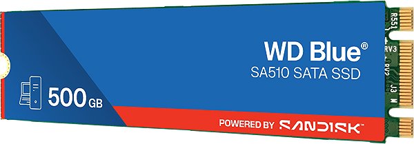 SSD WD Blue SA510 SATA SSD M.2 2280 POWERED BY SANDISK 500 GB ...