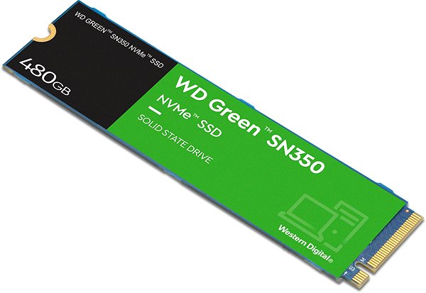 SSD meghajtó WD Green SN350 480GB Képernyő