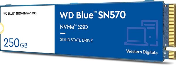 SSD disk WD Blue SN570 250 GB Screen