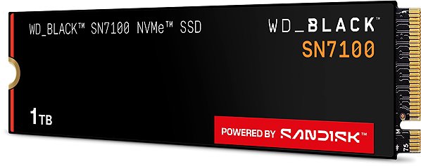 SSD WD_BLACK SN7100 NVMe SSD POWERED BY SANDISK 1 TB ...