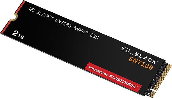 SSD WD_BLACK SN7100 NVMe SSD POWERED BY SANDISK 2 TB ...