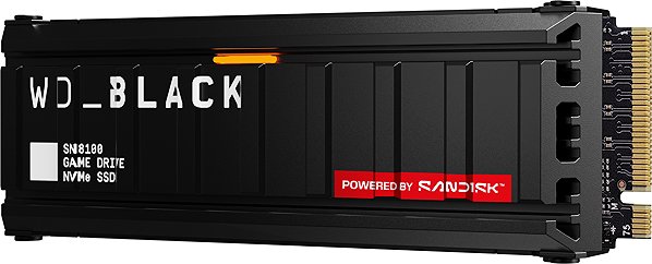 SSD WD_BLACK SN8100 NVMe SSD POWERED BY SANDISK 4 TB, [With Heatsink] ...