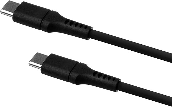 Dátový kábel FIXED Cable USB-C/USB-C a podporou PD 1.2 m USB 2.0 60 W Liquid silicone čierny ...