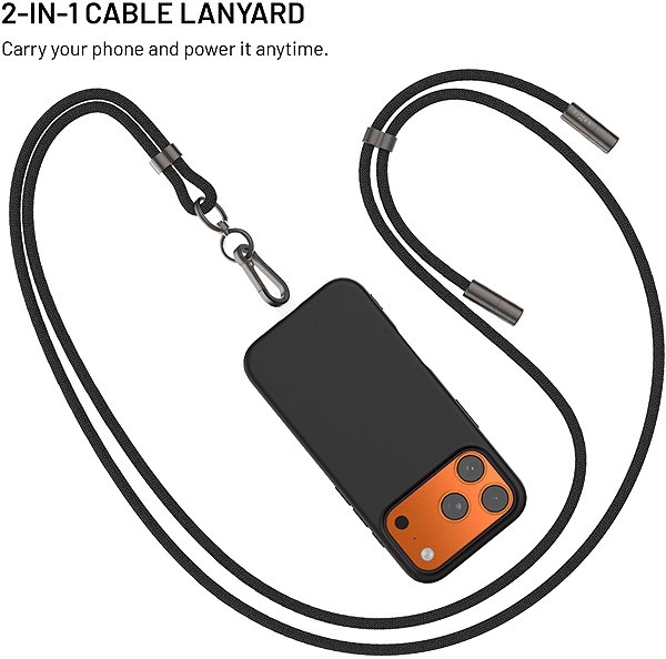 Data Cable FIXED Neck Cable with USB-C/USB-C connectors 1.6m PD 60W 480Mbps black ...