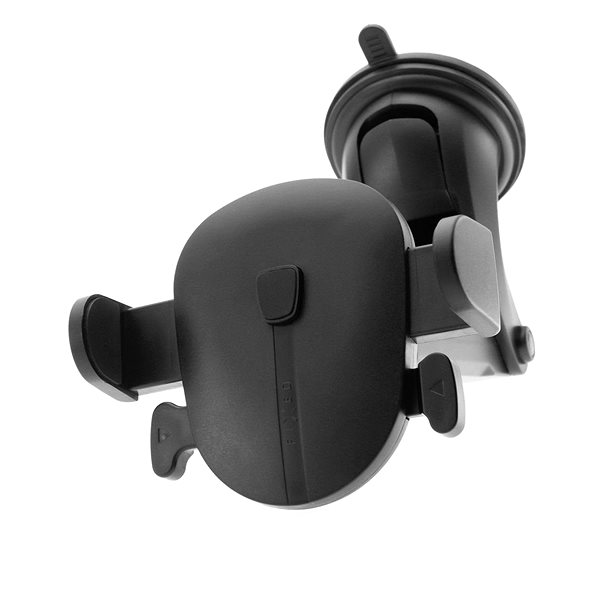 Phone Holder FIXED Click XL with Long Suction Cup for Glass, Black Lifestyle