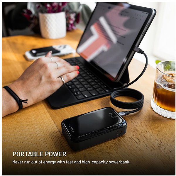 Power Bank FIXED Zen 10 Pro with LCD display and PD output 30W 10,000mAh black ...