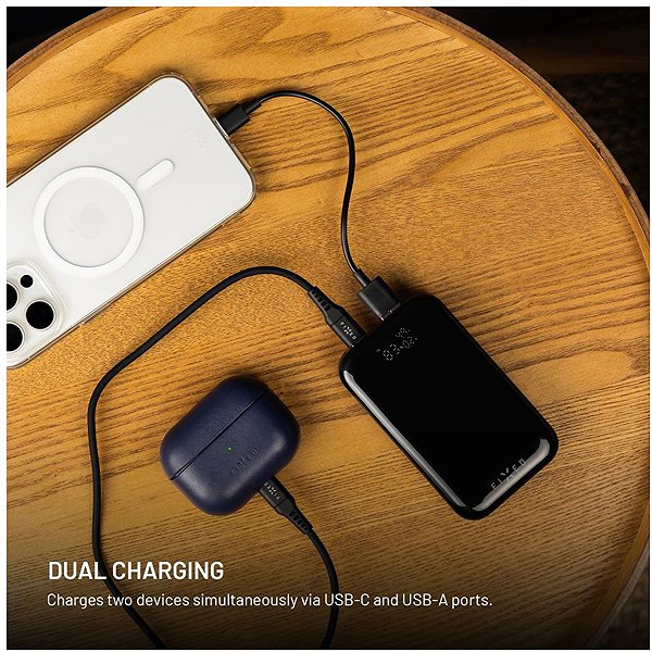 Power Bank FIXED Zen 10 Pro with LCD display and PD output 30W 10,000mAh black ...
